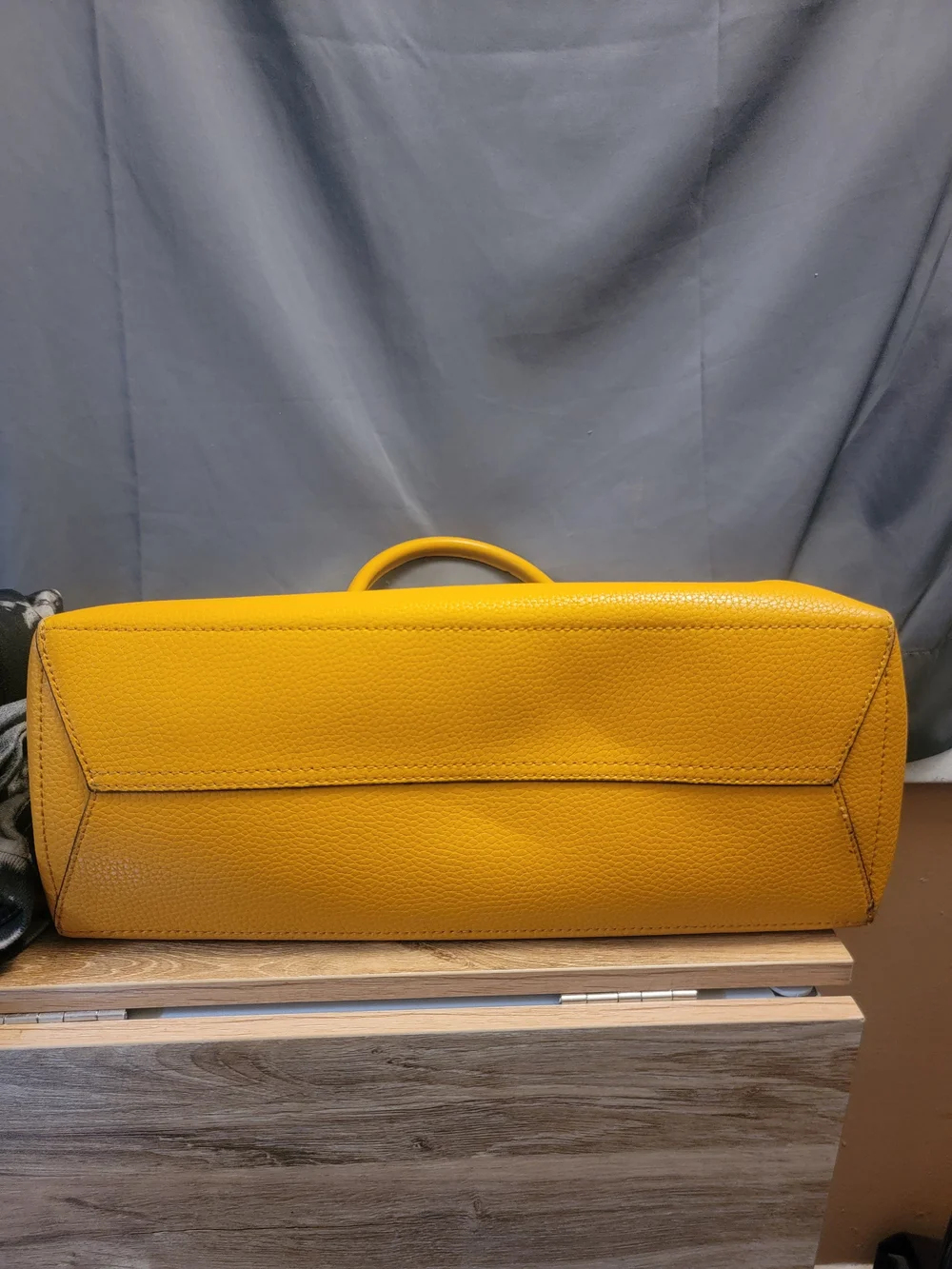 Michael Kors KIMBERLY Yellow Pebbled Leather Satchel